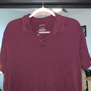 Apt. 9 Mens Polo Burgundy